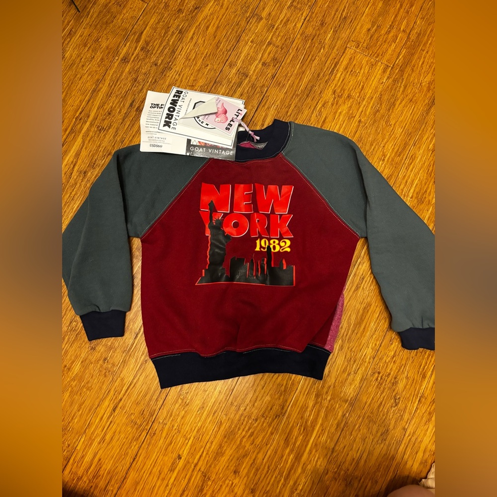 Brand new Reworked Vintage stye kids sweater